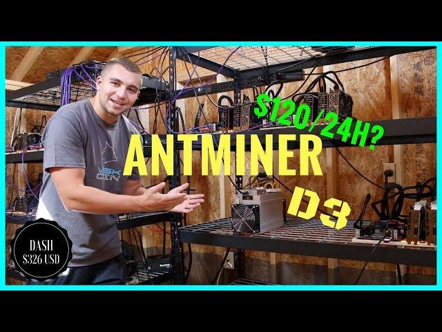 Does my Bitmain Antminer D3 make $120 a day ?! 17.5 Gh/s X11 Miner