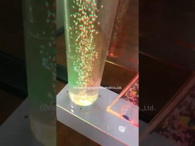 Hot Sale Interior Design Modern Water Feature Bubble Wall Room Divider #bubblewall #decor #waterfall
