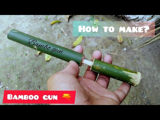 HOW TO MAKE BAMBOO GUN ||DIYCRAFT||ayanmazidcraft