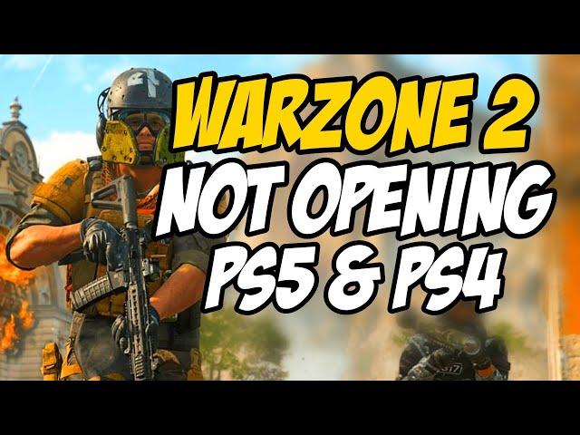 How To Fix Warzone 2 Not Launching on PS5 & PS4 | Warzone 2 Not Opening on PS5 or PS4 Fix