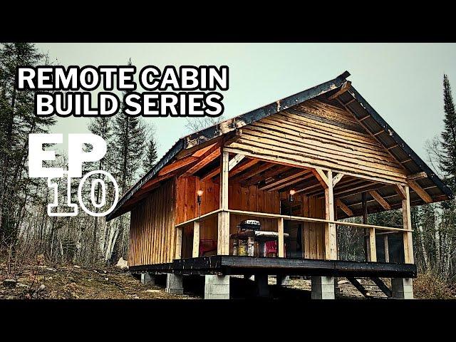 OFF GRID CABIN BUILD | Ep 10 | SCREENED PORCH | BIRD BLOCKING | CAMP UPGRADES