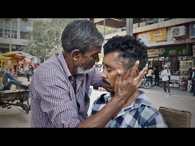 Old Man Amazing Head massage | Indian ASMR | Only $1.20 | Cosmic Indian Head Massage