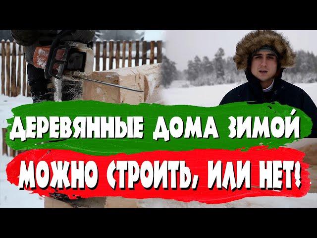 Деревянные дома зимой. Можно строить или нет? СК Строим Дом Мечты