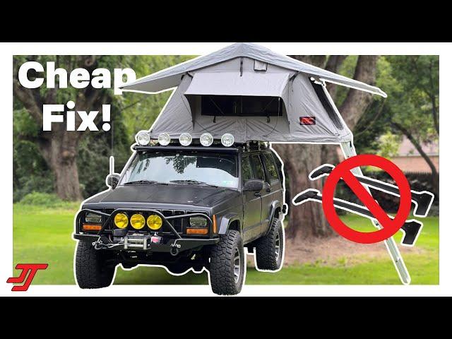 Mounting a Roof Top Tent to Your Jeep XJ for Cheap! DON'T USE FACTORY RACK!
