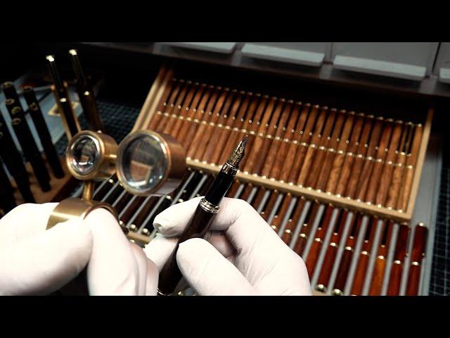 Process of Making a Handmade Rosewood Fountain Pen. Korean Pen Maker.