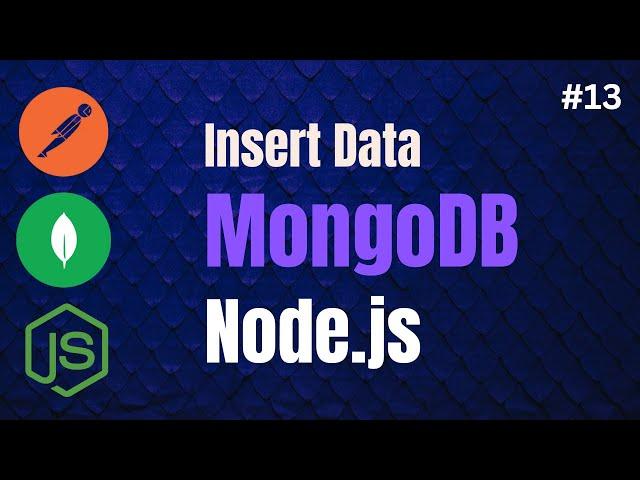 How to Insert Data into MongoDB Using Node Js || InserOne in MongoDB Node Js || MongoDB || Node Js