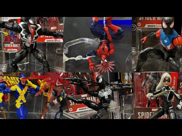 New Marvel Legends action figures on display Hasbro Pulse toy fair