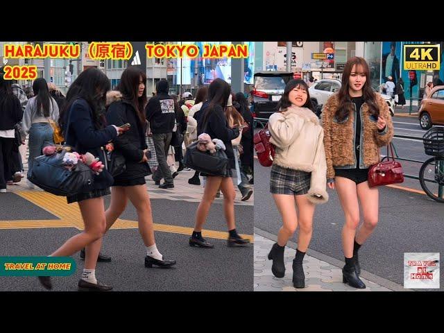 4k hdr japan travel 2025 | Walk in Harajuku（原宿）Tokyo Japan |  Relaxing Natural City ambience