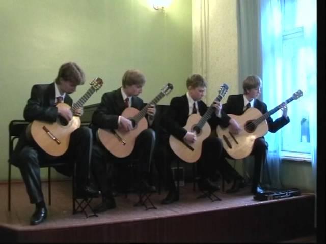 Guitar quartet - Cuban dance