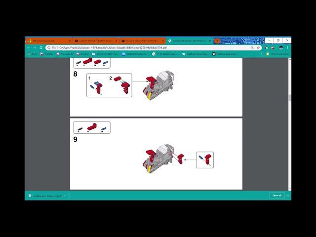 EV3 Mindstorms LEGO ToddleBot MakeCode Build