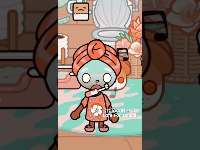 Late for school  | toca Boca ￼ roleplay | #tocaboca #aesthetic #toca #trending #tocalifebox