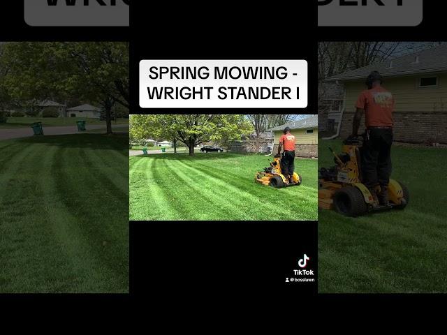 the small steps add up #lawnmowing #wright #stander #commercial #mower #grass #spring #motivation