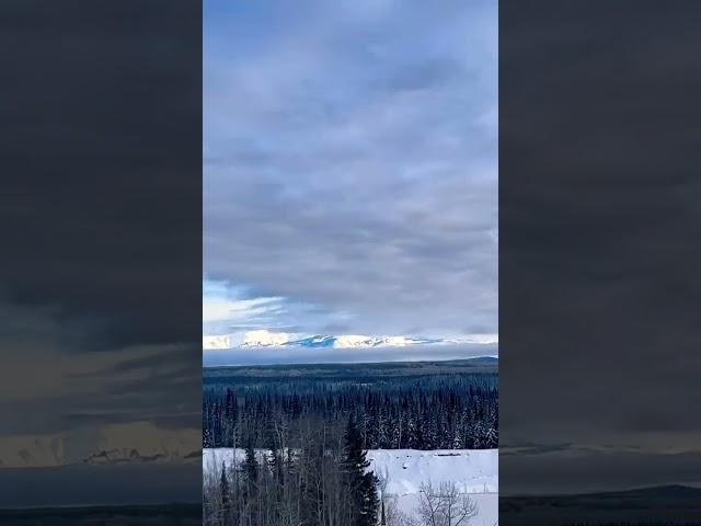 Beautiful Mountains Near Glenn-Allen Alaska Almost Look Fake! #alaska #shorts