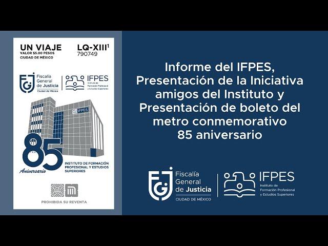 Presentación del Informe del Instituto de Formación Profesional y Estudios Superiores