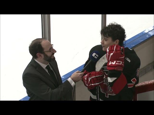 Bauer Genest Pembroke Lumber Kings Game interview