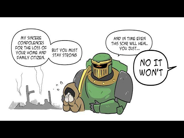 Least friendly Salamander vs Friendliest Iron Hand | Warhammer 40k comic dub