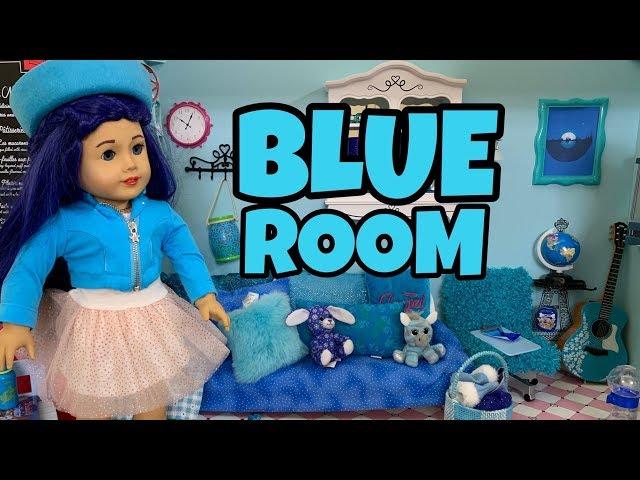 Dreamy American Girl Doll All Blue Room