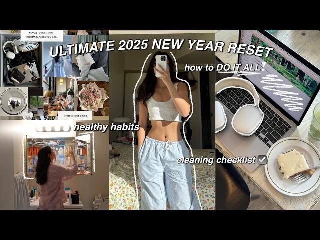 HOW to make 2025 your BEST year yet  REALISTIC organization tips, healthy habits, glow up, cleaning