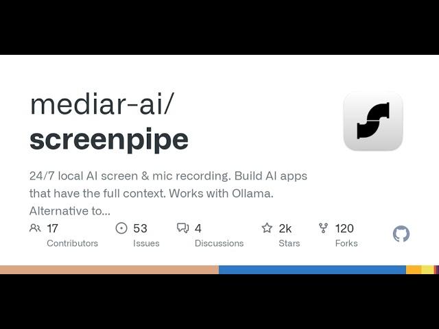 GitHub - mediar-ai/screenpipe: 24/7 local AI screen & mic recording. Build AI apps that have the ...