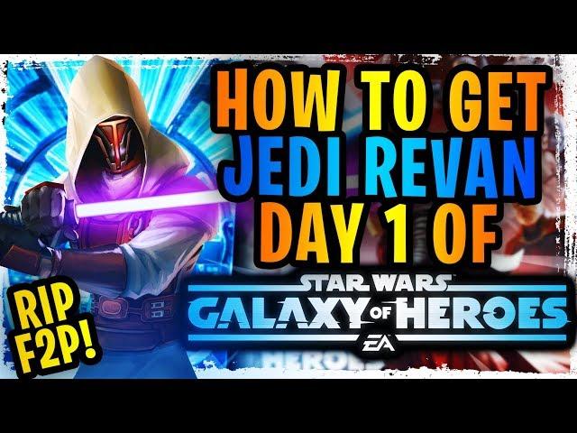 How to Get Jedi Revan Day 1 on a New Account in Galaxy of Heroes! Broken Hyperdrive Bundle Ruins F2P