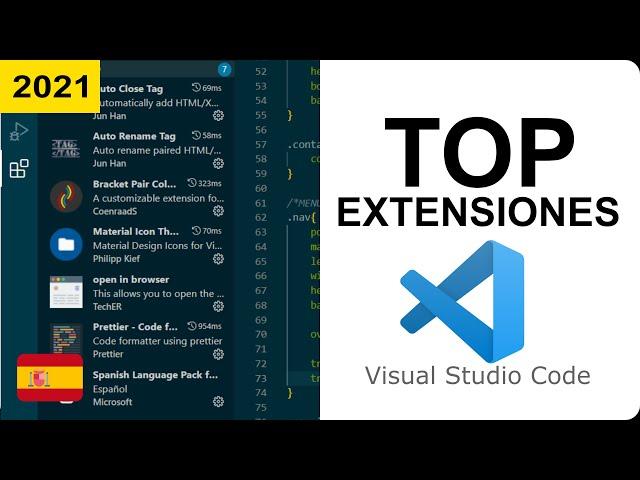 Mejores extensiones Visual Studio Code 2021