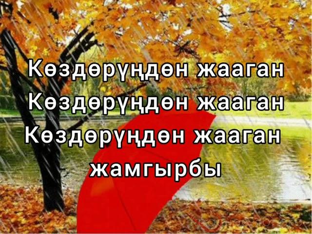 Сыймык Бейшекеев "Күзгү нөшөр". Караоке