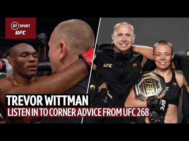 "I love the fun!" Listen in to Trevor Wittman's corner advice from UFC 268 ft. Gaethje, Rose, Usman