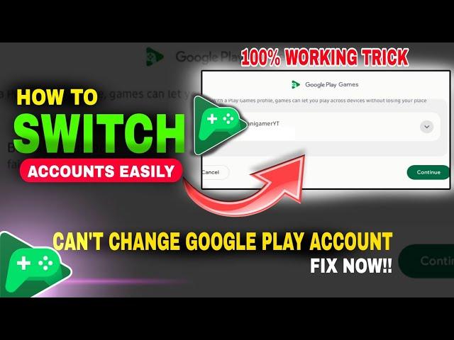 How to Fix Google Play Games Login Issues  Switch Accounts Easily -  RC24 Login Issue