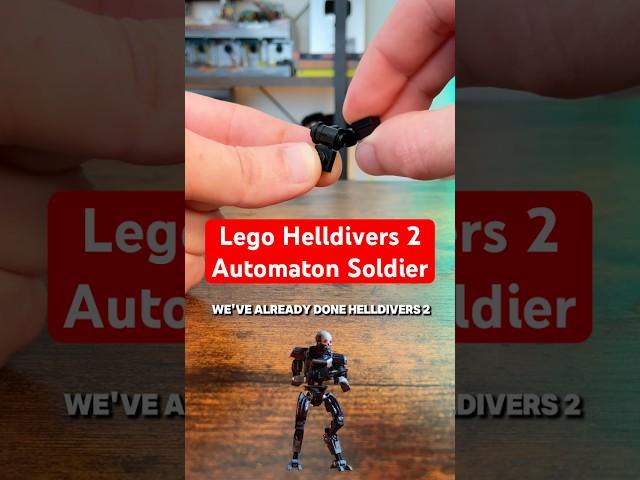 Attempting A PERFECT Lego Helldivers 2 Automaton Soldier #lego #helldivers2