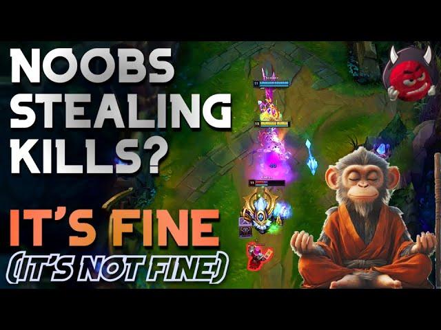 How to CARRY NOOBS that KILLSTEAL | Talon Jungle vs Wukong