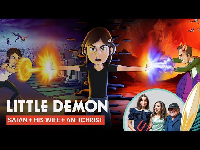 Danny DeVito, Aubrey Plaza, and Lucy DeVito Succumb To Evil In Little Demon