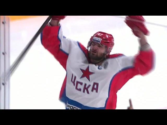 Неординарный гол Радулова в ворота СКА / Radulov assists to himself from a mid-air