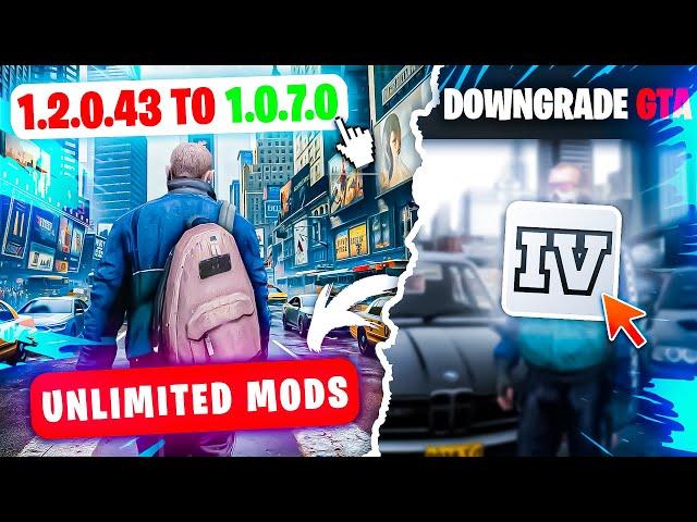 How To Downgrade GTA IV - 2024! (1.0.7.0/1.0.4.0) | Downgrade any Version 