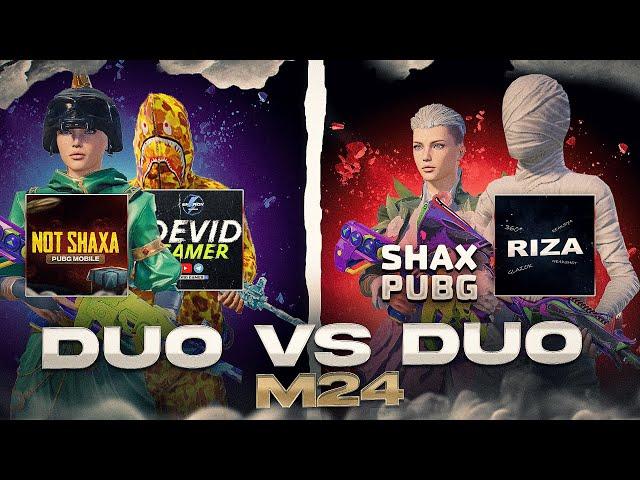  NOT SHAXA, DEVID GAMER vs M27 RIZA, SHAX PUBG  / 2vs2 tdm m24, Kim yutdi? 