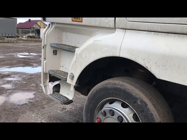 Man Tgx как снять боковые ступеньки / how to remove side cover