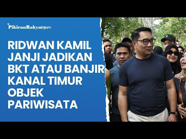 Ridwan Kamil Janji Jadikan BKT atau Banjir Kanal Timur Objek Pariwisata