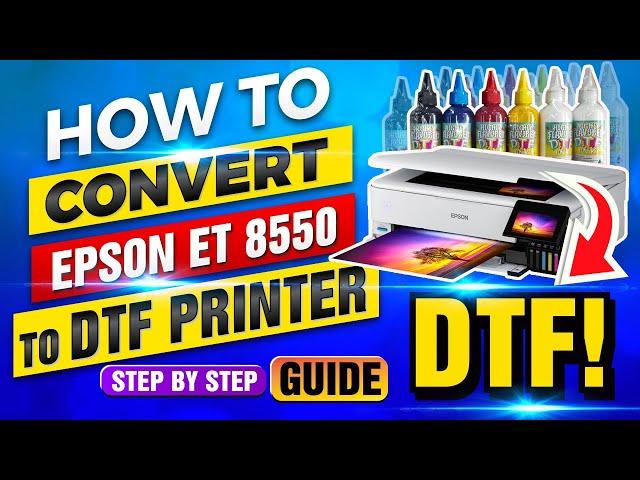 How To Convert The Epson 8550 Into A DTF Printer - Step by Step guide... Very In Depth Details!!