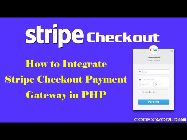 Stripe Checkout Integration in PHP