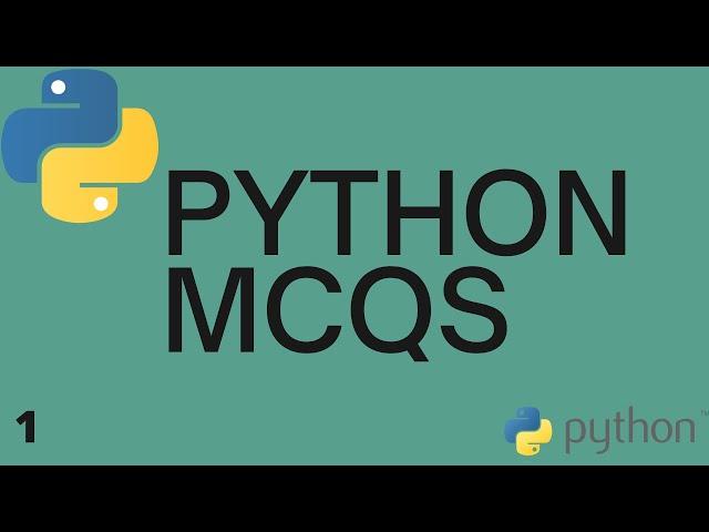 Python MCQs | Part - 1 | Programming in Python