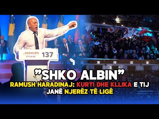 "SHKO ALBIN" - Ramush Haradinaj në hapje të fushatës: Kurti dhe kllika e tij janë njerëz të ligë