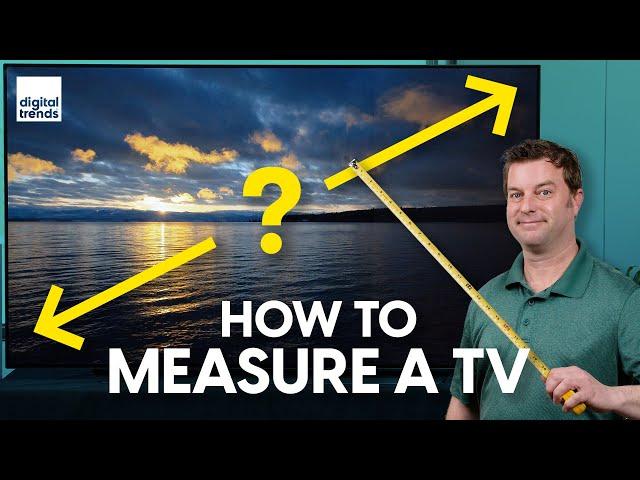 How to measure a TV and what size TV is right for you