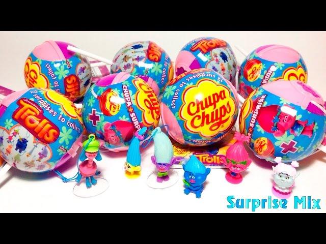 ТРОЛЛИ Мультик 2016 TROLLS movie - Чупа Чупс СЮРПРИЗЫ Игрушки / TROLLS toys SURPRISES Unboxing