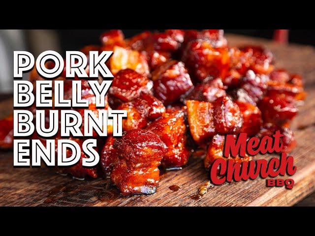 Peach Habanero Pork Belly Burnt Ends