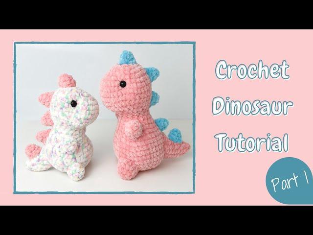 Easy Crochet Dinosaur T Rex (TikTok) - Tutorial Part 1 | Free Amigurumi Animal Pattern Beginner