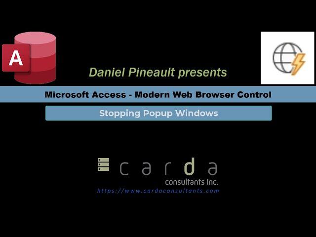 Microsoft Access - Modern Web Browser Control - Stopping Popup Windows