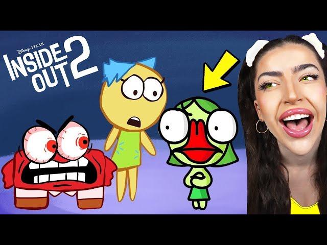 FUNNY INSIDE OUT 2 STORY RETOLD! (INSIDE OUT 2 ORIGINAL VS ANIME)