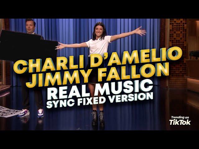 Charli D'Amelio Jimmy Fallon Real Music Edition - The Tonight Show