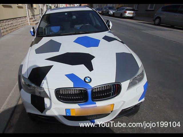 Camo Plasti Dip BMW e91 Flex Blue, Black, Grey