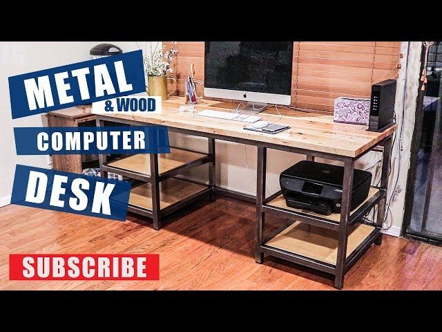 Metal & Wood Computer Desk Build | JIMBOS GARAGE