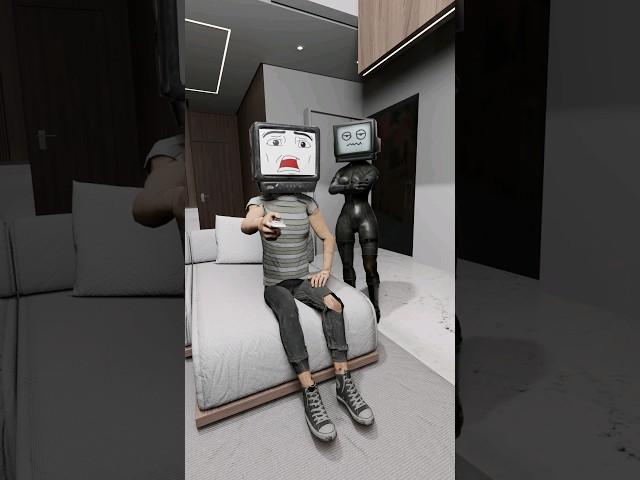 Tv Man Caught Simpin  - TV woman animation